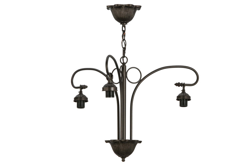 Meyda Tiffany 147728 Three Light Chandelier Hardware, Mahogany Bronze