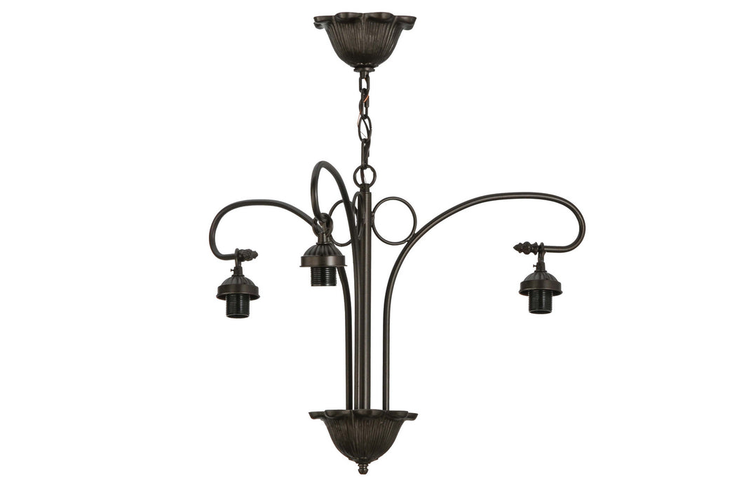 Meyda Tiffany 147728 Three Light Chandelier Hardware, Mahogany Bronze