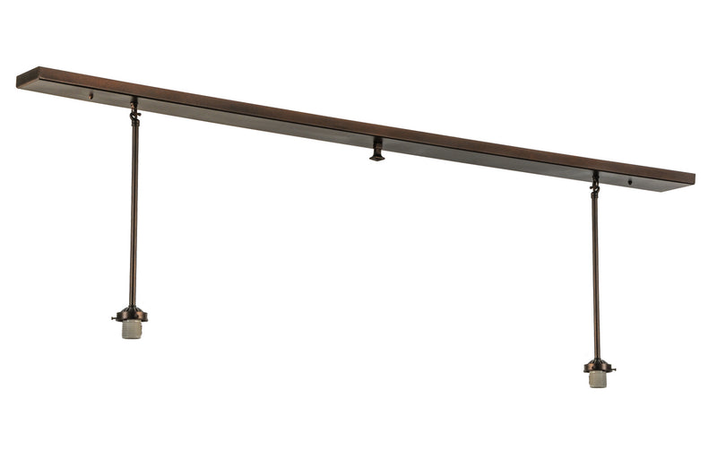 Meyda Tiffany 147929 Two Light Island Pendant Hardware, Mahogany Bronze