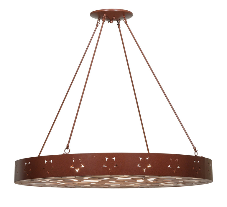 Meyda Tiffany 147993 Six Light Pendant, Rust