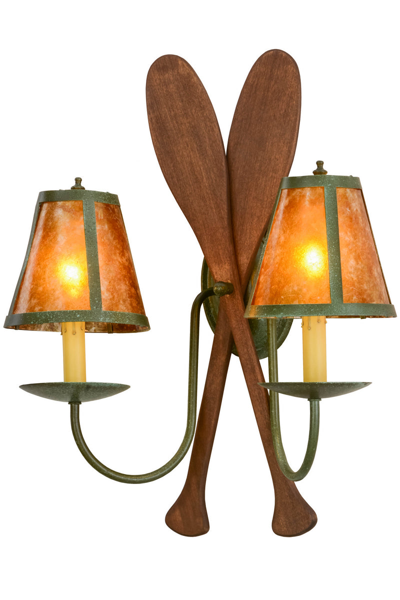 Meyda Tiffany 148768 Two Light Wall Sconce, Tarnished Copper
