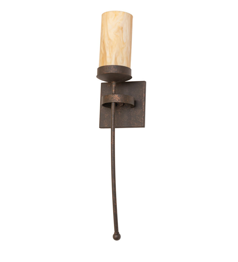 Meyda Tiffany 149563 One Light Wall Sconce, Gilded Tobacco