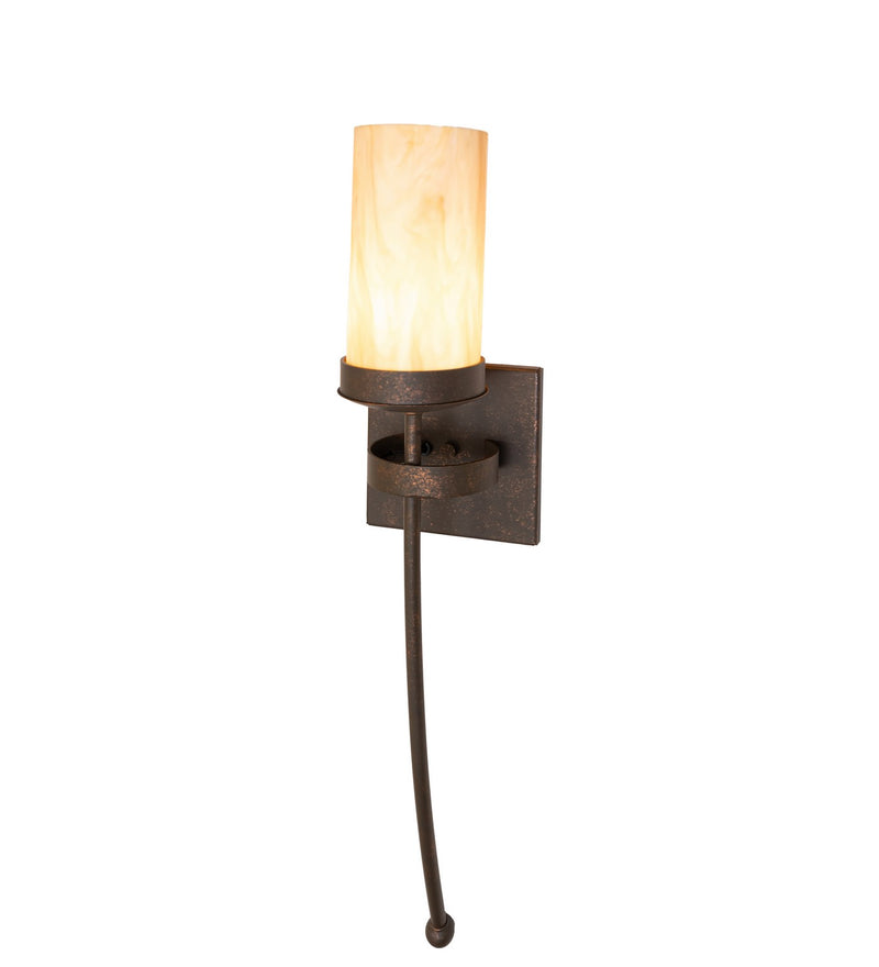 Meyda Tiffany 149563 One Light Wall Sconce, Gilded Tobacco