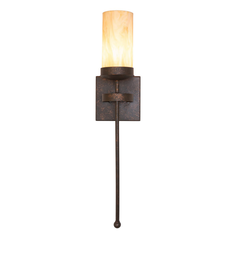 Meyda Tiffany 149563 One Light Wall Sconce, Gilded Tobacco