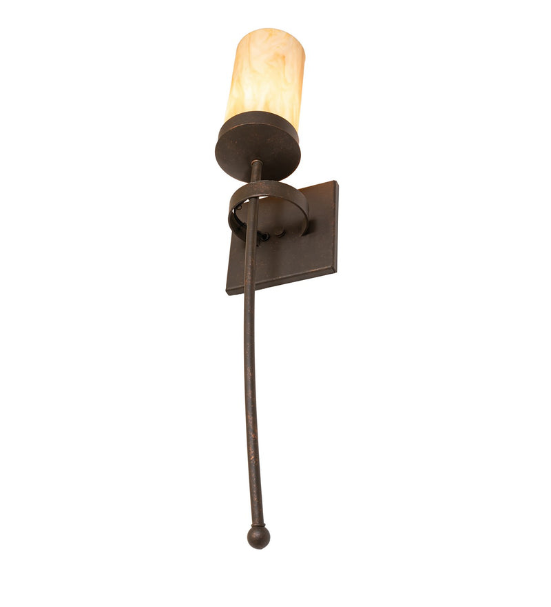 Meyda Tiffany 149563 One Light Wall Sconce, Gilded Tobacco