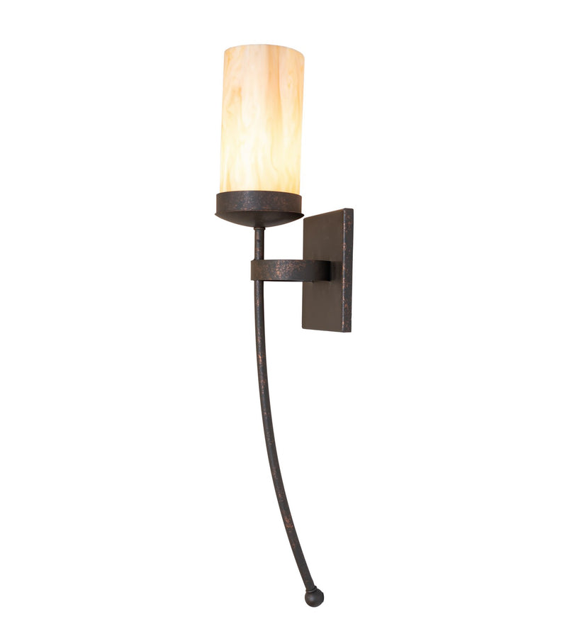 Meyda Tiffany 149563 One Light Wall Sconce, Gilded Tobacco
