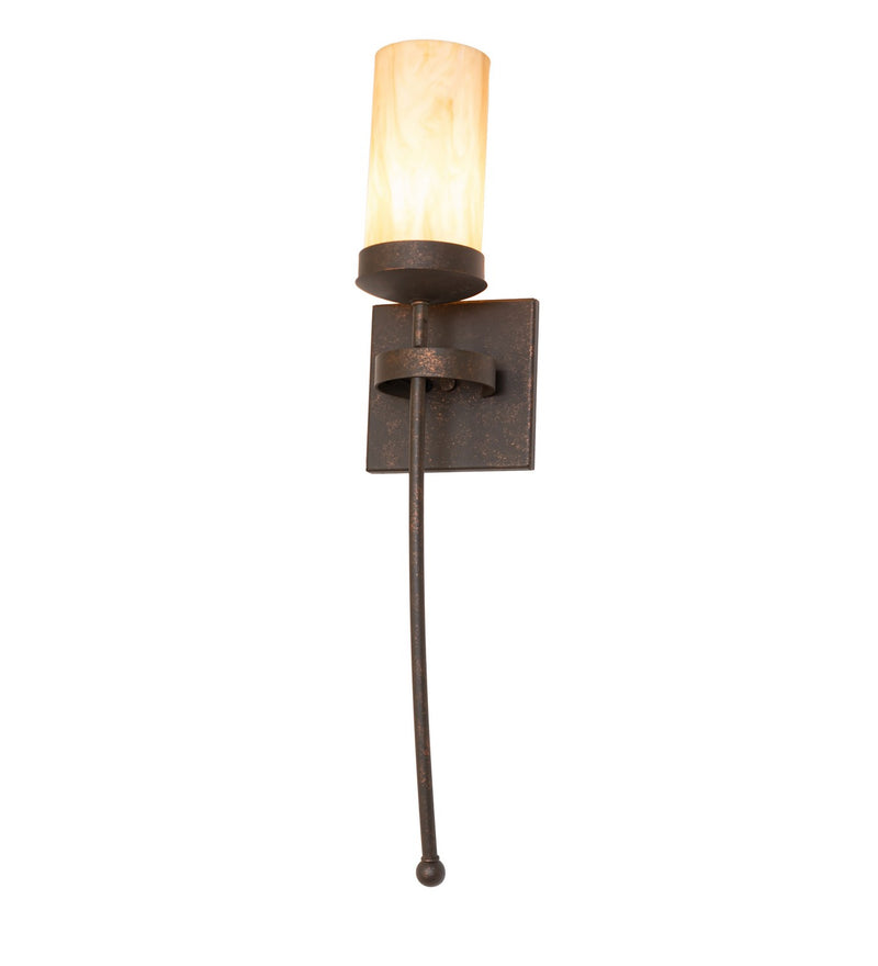 Meyda Tiffany 149563 One Light Wall Sconce, Gilded Tobacco