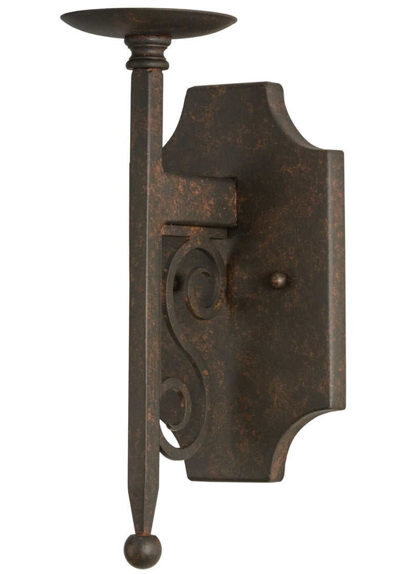 Meyda Tiffany 150101 One Light Wall Sconce Hardware, Cajun Spice Textured