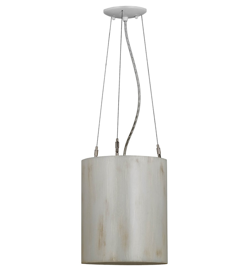 Meyda Tiffany 150735 One Light Pendant, White