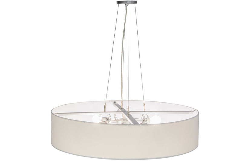 Meyda Tiffany 151078 Six Light Pendant, Nickel