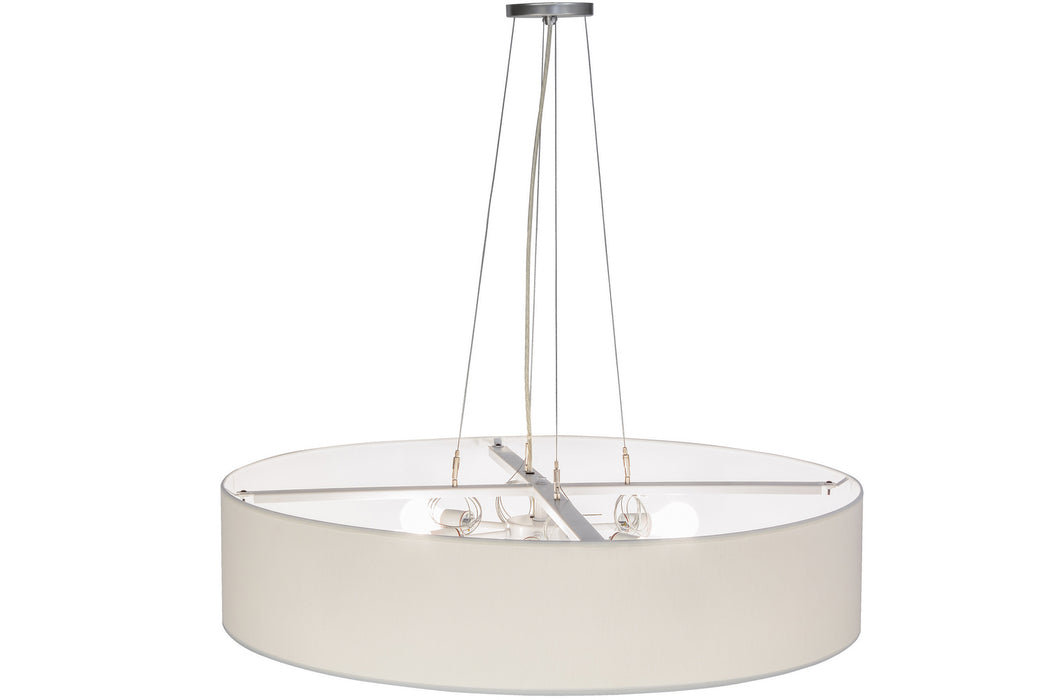 Meyda Tiffany 151078 Six Light Pendant, Nickel