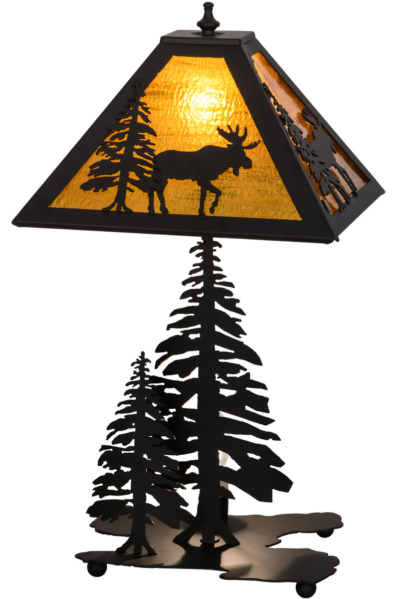 Meyda Tiffany 151431 Two Light Table Lamp, Oil Rubbed Bronze