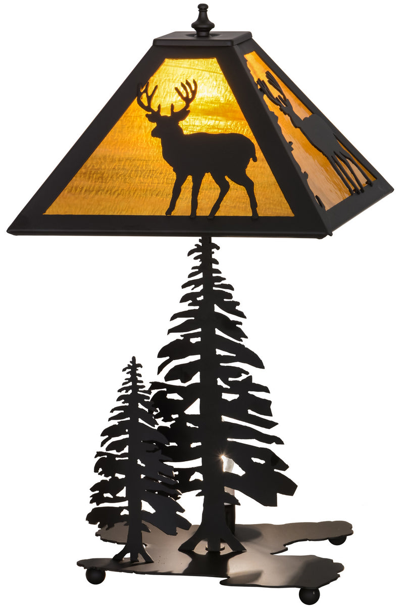 Meyda Tiffany 151433 Two Light Table Lamp, Oil Rubbed Bronze