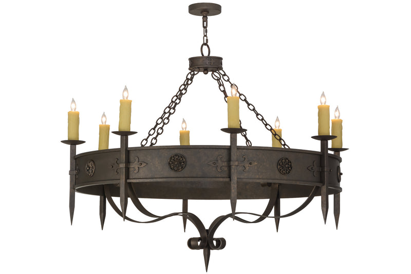 Meyda Tiffany 151522 Eight Light Chandelier, Rust