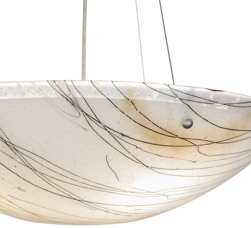 Meyda Tiffany 151641 Three Light Pendant, Brushed Nickel