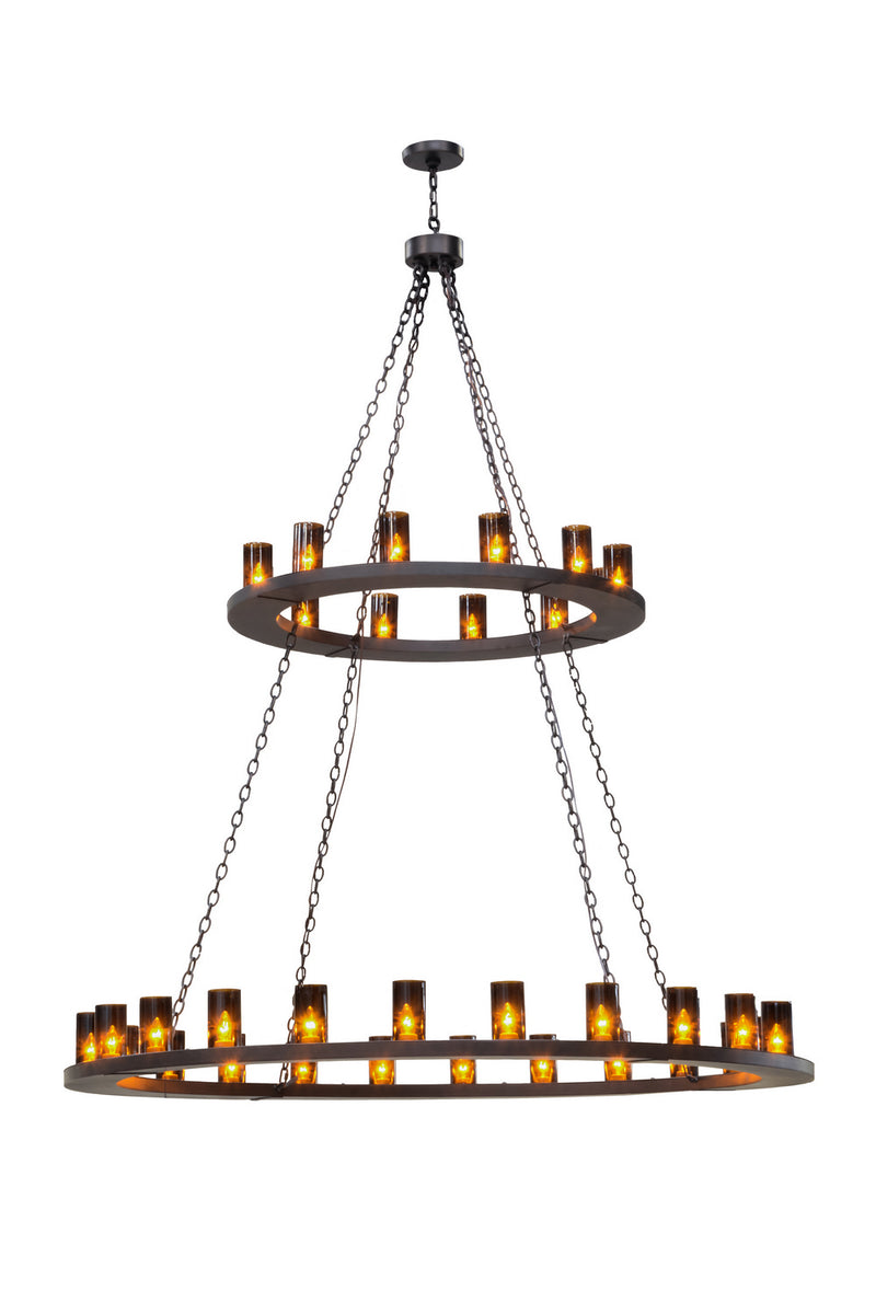 Meyda Tiffany 151692 36 Light Chandelier, Mahogany Bronze