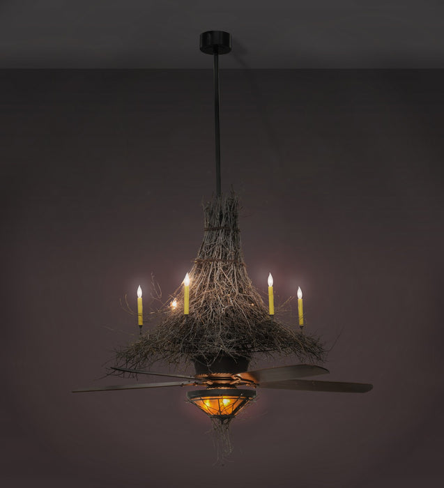 Meyda Tiffany 151790 Nine Light Chandel-Air, Timeless Bronze