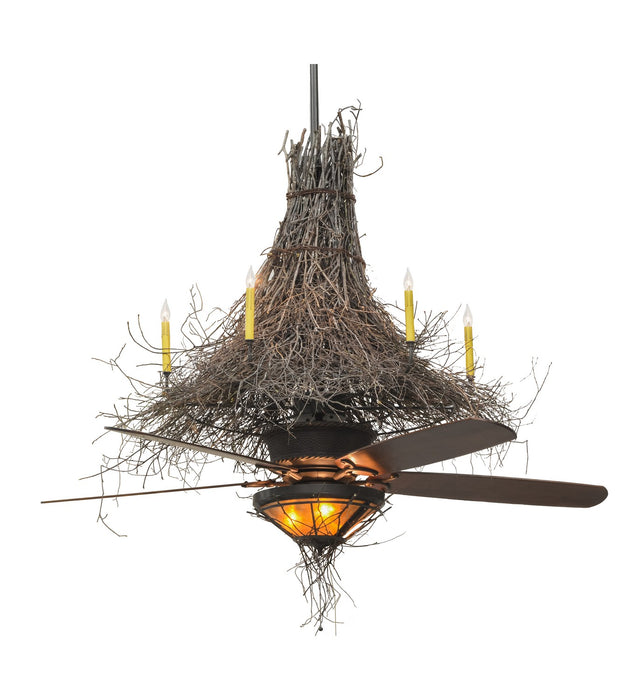 Meyda Tiffany 151790 Nine Light Chandel-Air, Timeless Bronze
