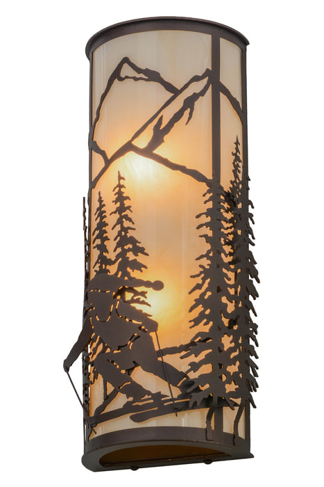 Meyda Tiffany 151914 Two Light Wall Sconce, Mahogany Bronze