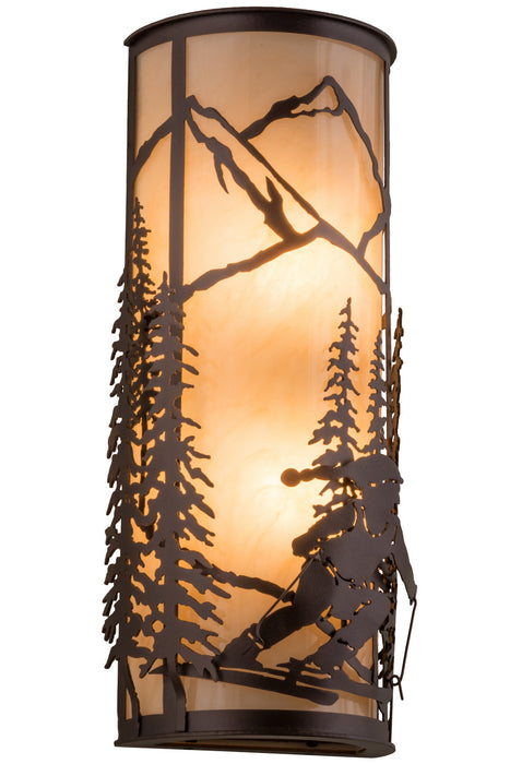 Meyda Tiffany 151915 Two Light Wall Sconce, Mahogany Bronze