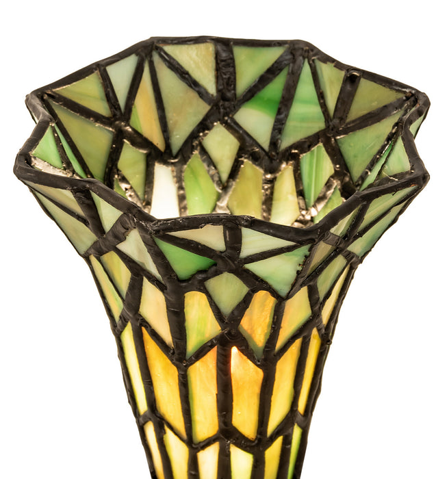 Meyda Tiffany 151922 One Light Mini Lamp, Antique Brass