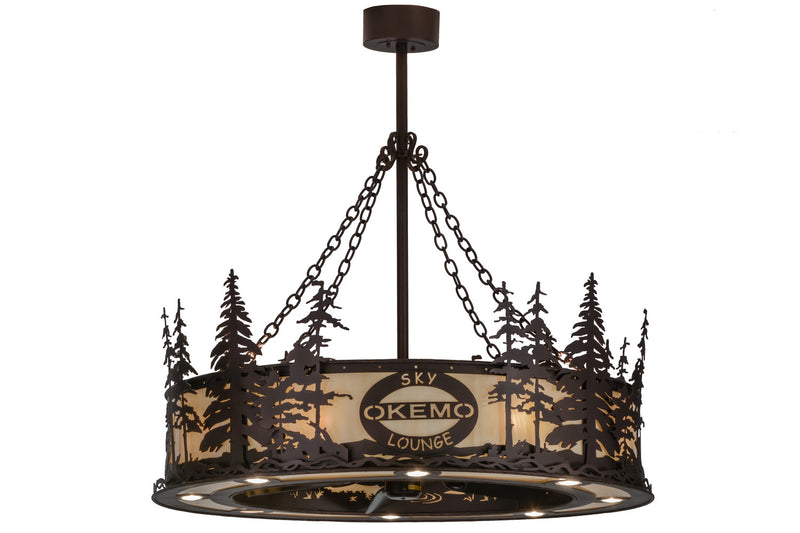 Meyda Tiffany 151925 24 Light Chandel-Air, Mahogany Bronze