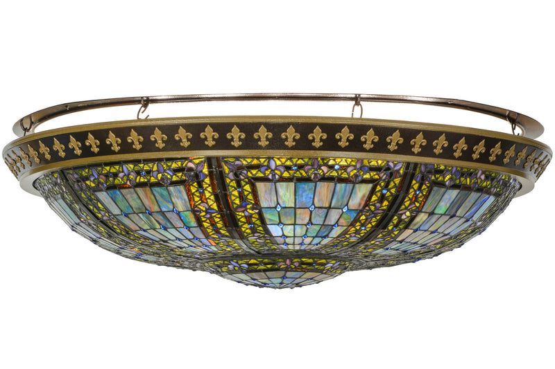 Meyda Tiffany 152066 Eight Light Flushmount, Copper Vein