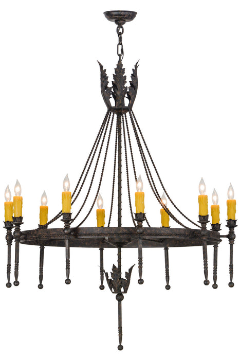 Meyda Tiffany 152118 Ten Light Chandelier, Coffee Bean