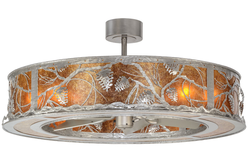 Meyda Tiffany 152171 Eight Light Chandel-Air, Nickel
