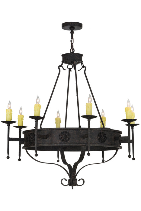 Meyda Tiffany 152245 Eight Light Chandelier, Timeless Bronze