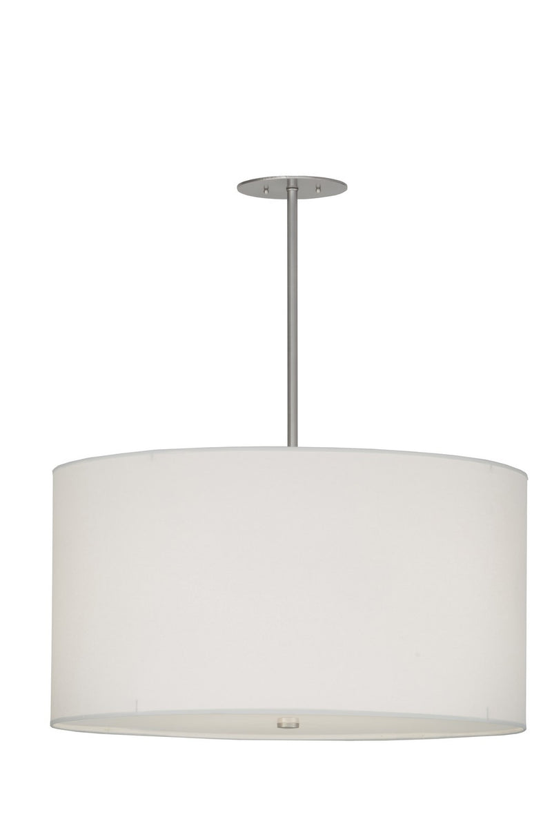Meyda Tiffany 152359 Four Light Pendant, Brushed Nickel Powder Coat