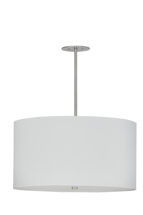 Meyda Tiffany 152359 Four Light Pendant, Brushed Nickel Powder Coat