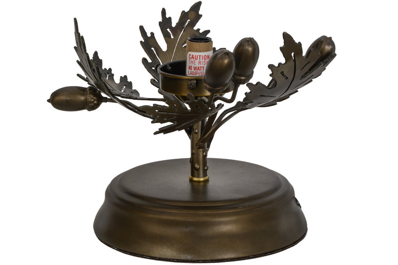 Meyda Tiffany 152370 One Light Table Base, Antique Copper