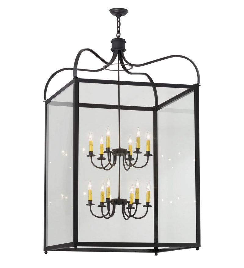 Meyda Tiffany 152580 12 Light Pendant, Charred Iron
