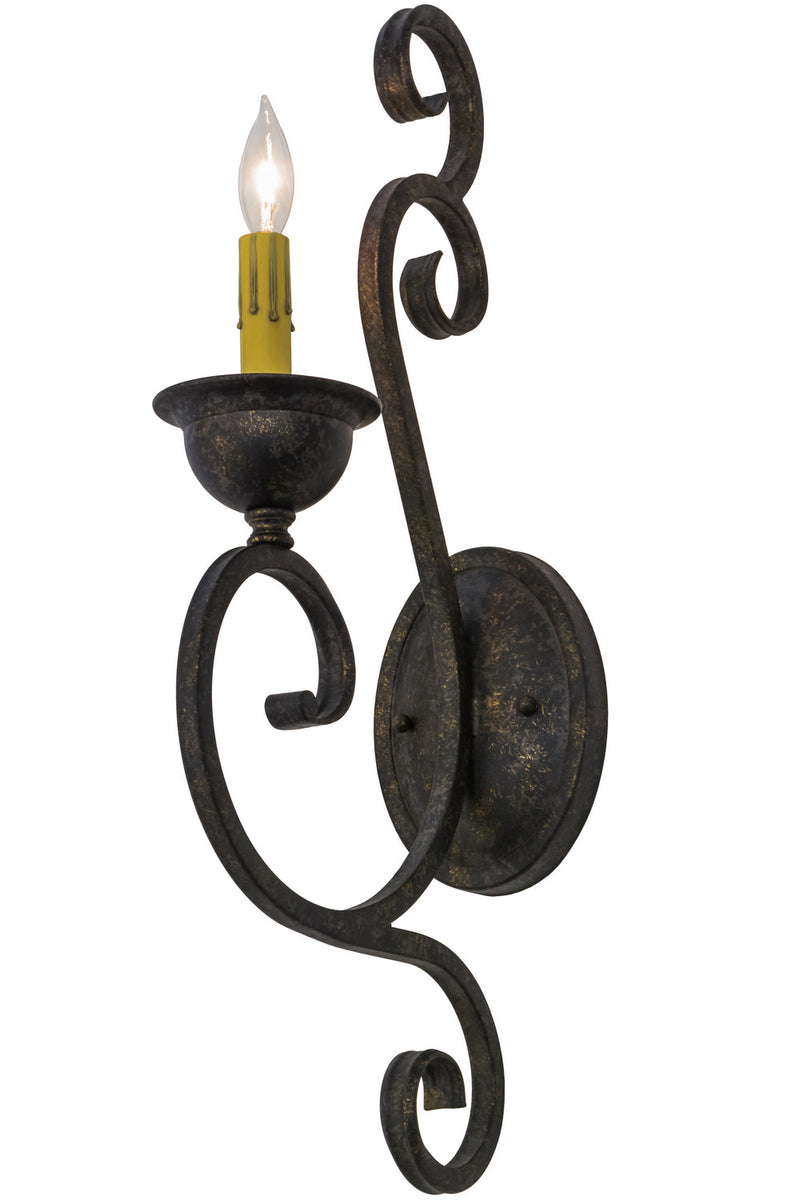 Meyda Tiffany 152667 One Light Wall Sconce, Golden Bronze