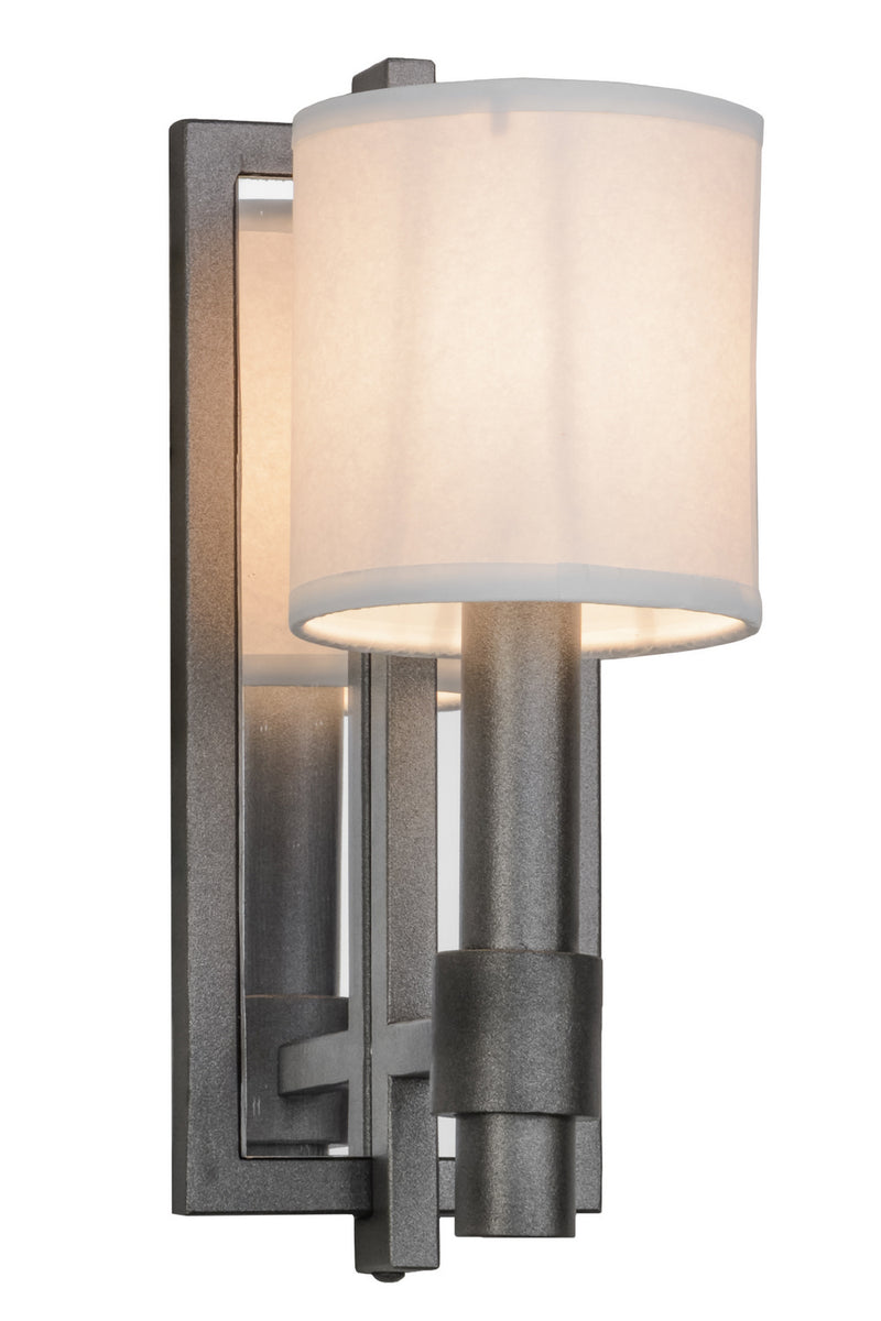 Meyda Tiffany 152783 One Light Wall Sconce, Blackened Pewter