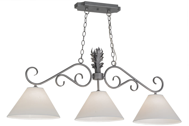 Meyda Tiffany 152825 Three Light Island Pendant, Blackened Pewter