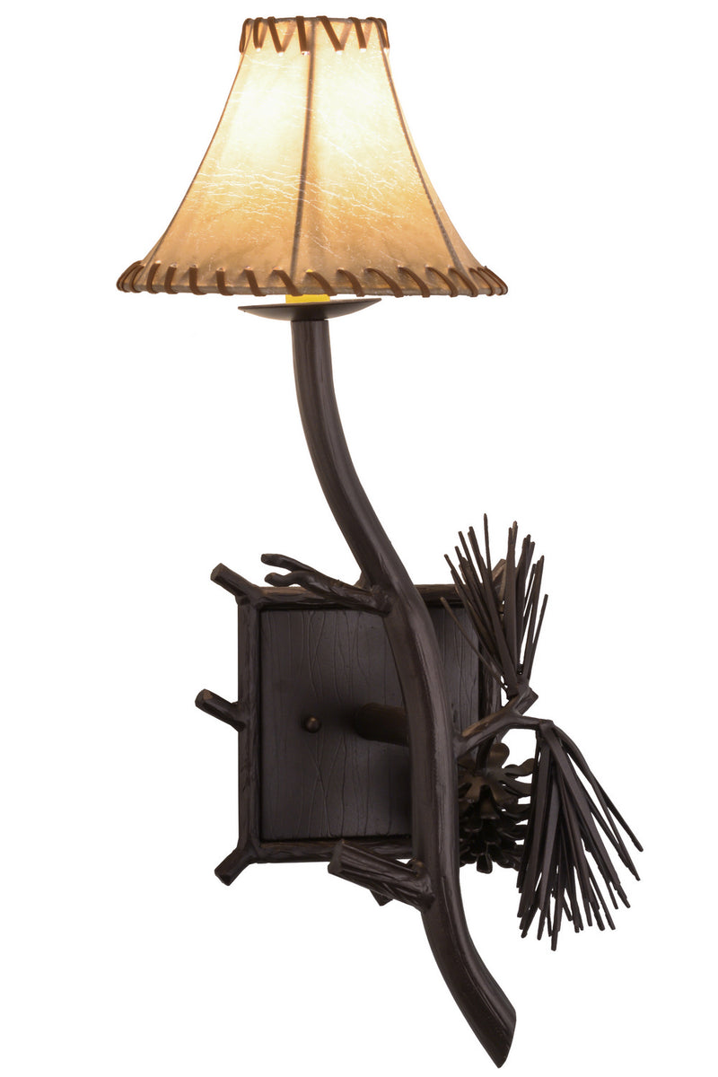 Meyda Tiffany 152830 One Light Wall Sconce, Mahogany Bronze