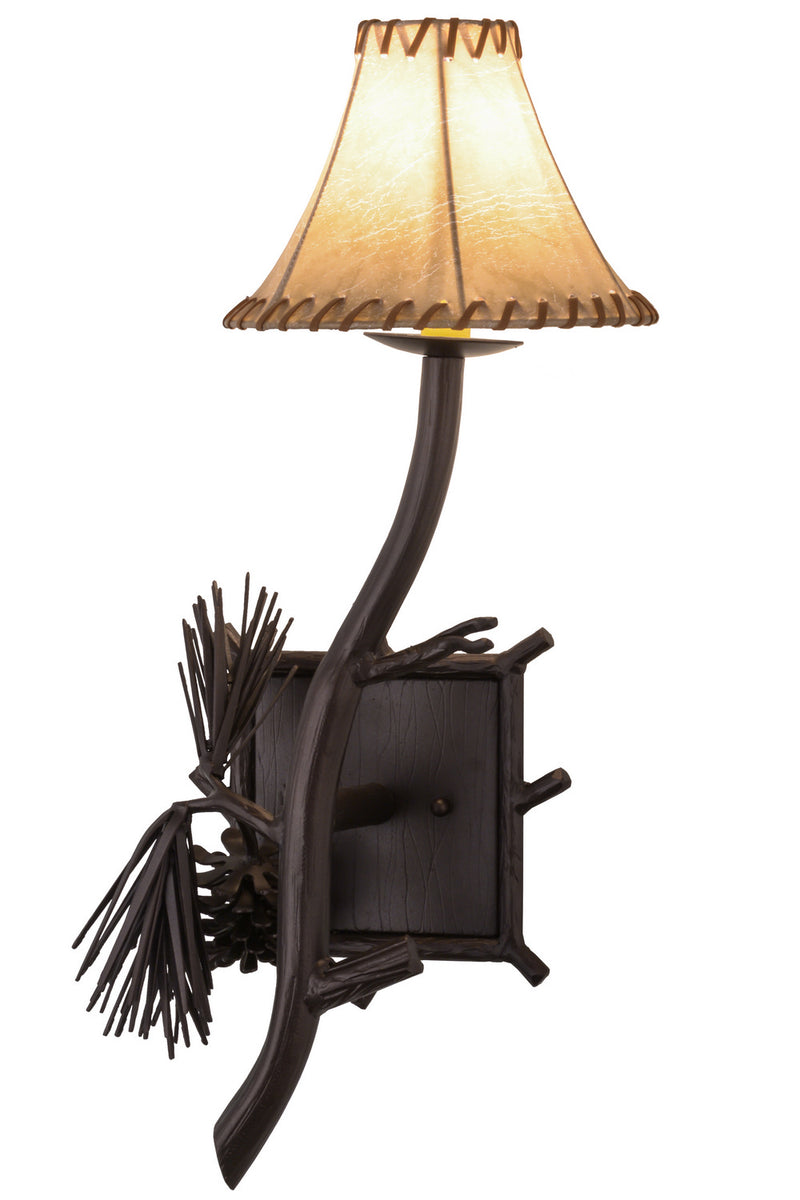 Meyda Tiffany 152832 One Light Wall Sconce, Mahogany Bronze