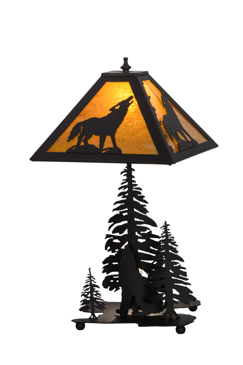 Meyda Tiffany 152949 Two Light Table Lamp, Oil Rubbed Bronze