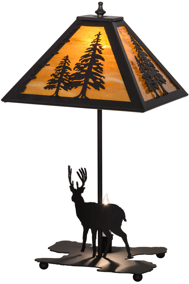 Meyda Tiffany 153127 Two Light Table Lamp, Oil Rubbed Bronze