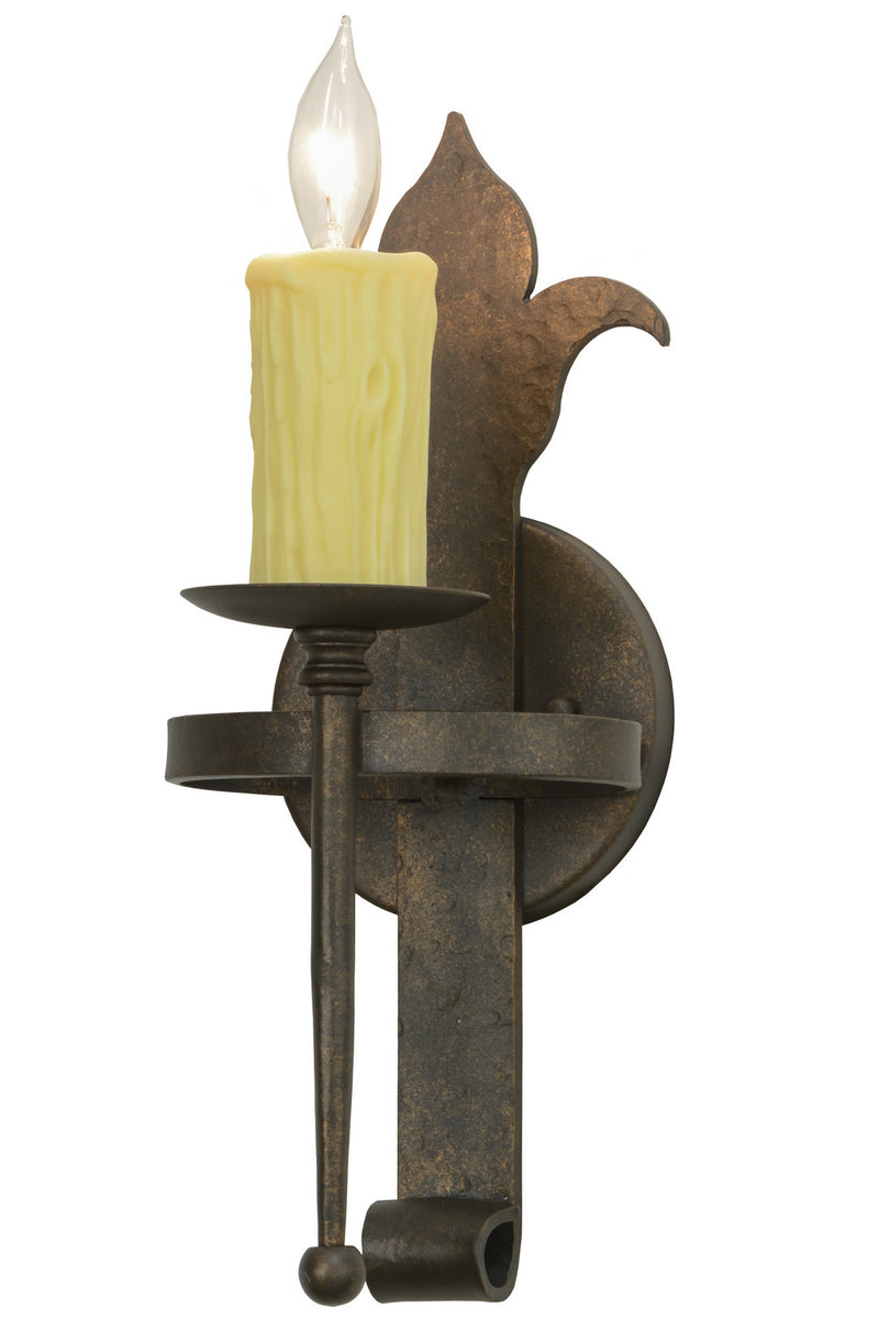 Meyda Tiffany 153172 One Light Wall Sconce, Gilded Tobacco