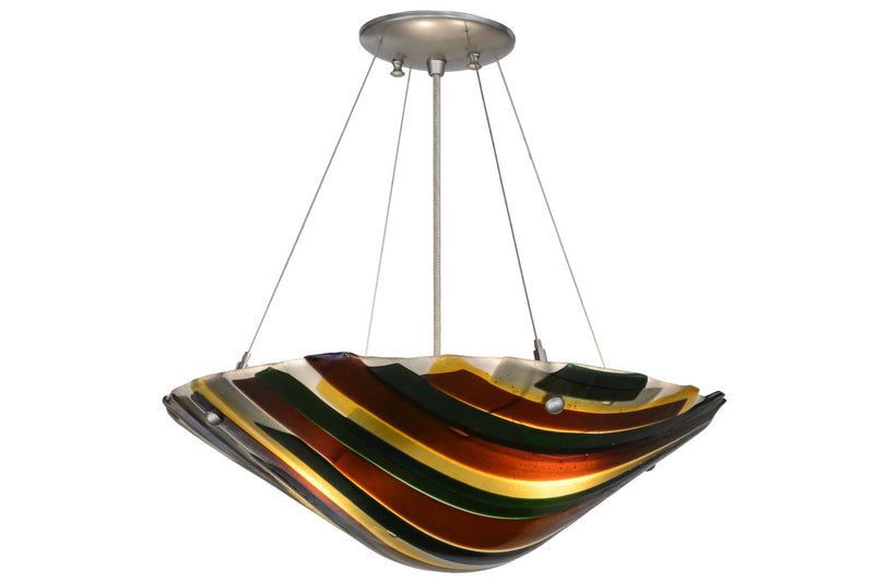 Meyda Tiffany 153184 Two Light Pendant, Nickel