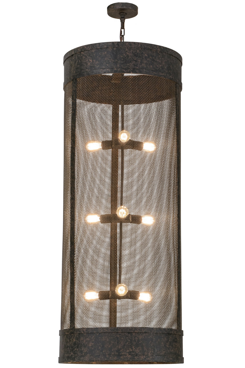 Meyda Tiffany 153276 Nine Light Pendant, Coffee Bean