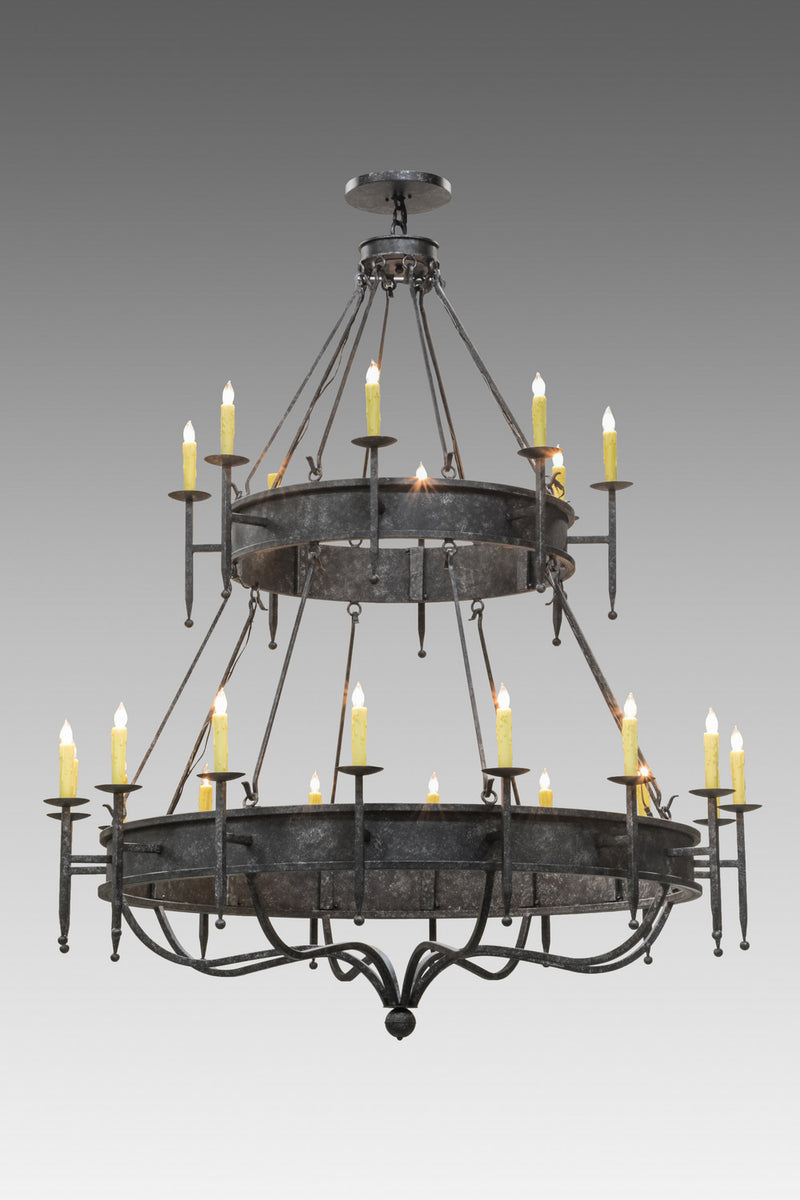 Meyda Tiffany 153295 24 Light Chandelier, Gunmetal