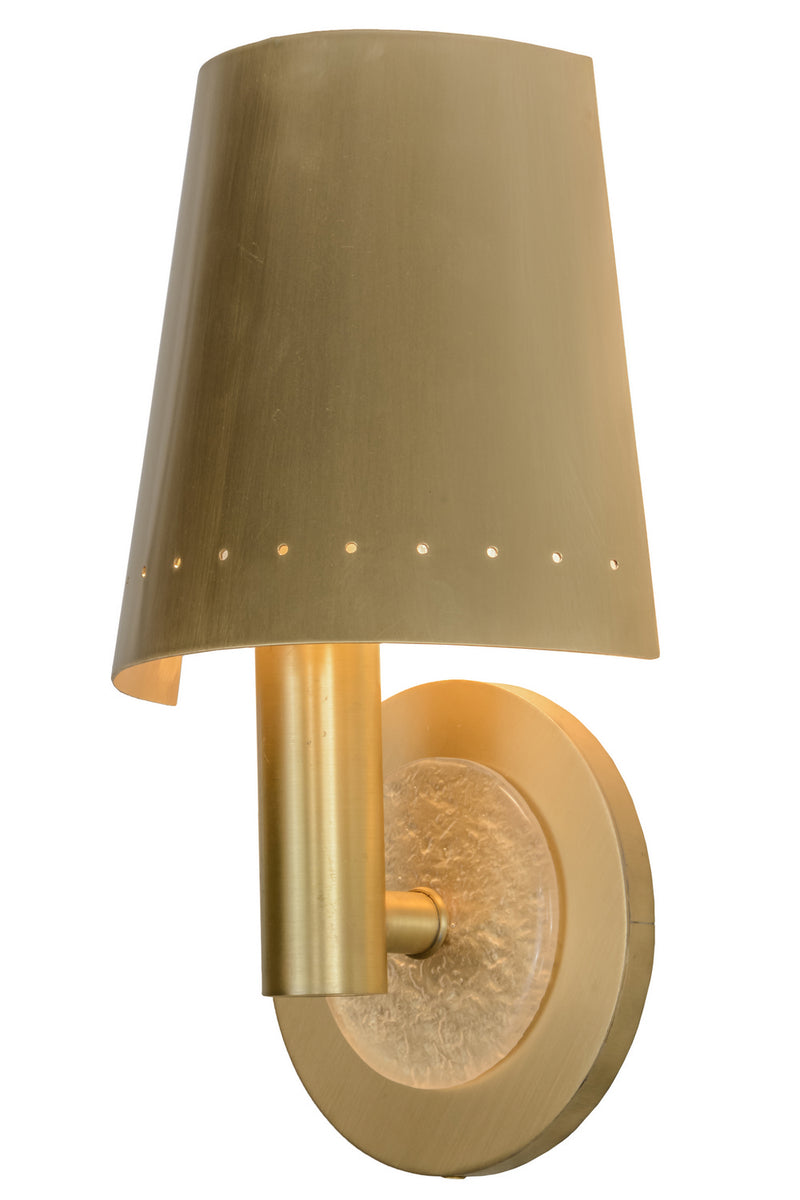 Meyda Tiffany 153358 One Light Wall Sconce, Satin Brass