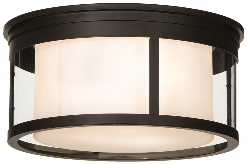 Meyda Tiffany 153386 Three Light Flushmount, Oil Rubbed Bronze