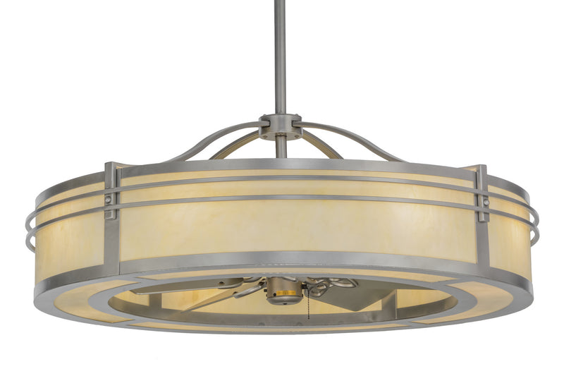 Meyda Tiffany 153397 Eight Light Chandel-Air, Brushed Nickel