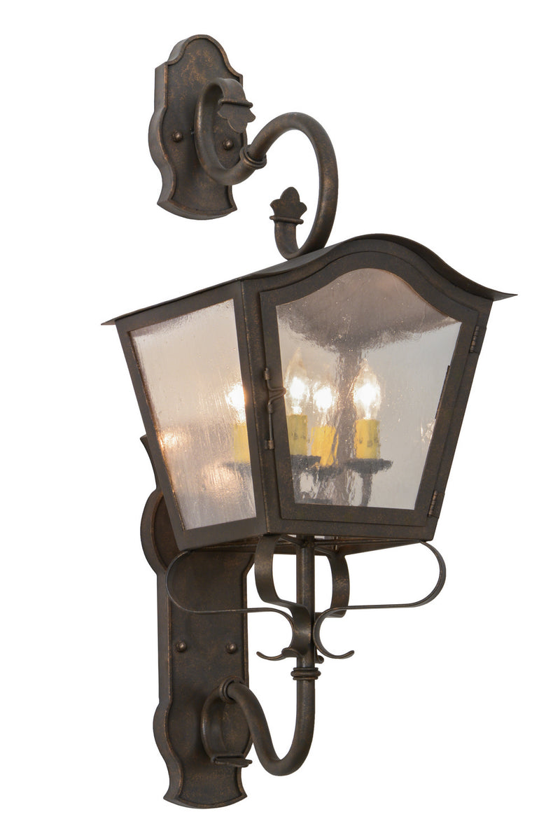 Meyda Tiffany 153482 Four Light Wall Sconce, Gilded Tobacco