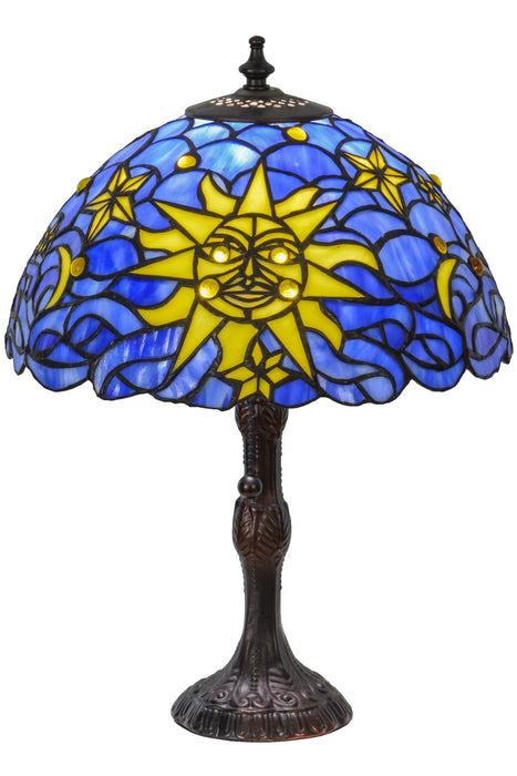 Meyda Tiffany 153615 One Light Table Lamp, Mahogany Bronze